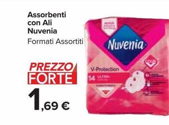Carrefour Market Assorbenti con ali nuvenia offerta