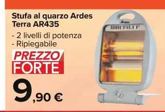 Carrefour Market Stufa al quarzo ardes terra ar435 offerta