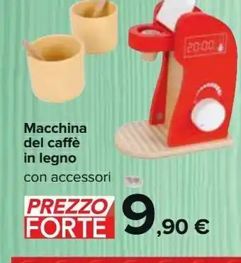 Carrefour Market Macchina del caffè in legno offerta
