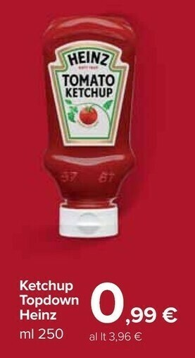 Carrefour Market Heinz Ketchup Topdown offerta