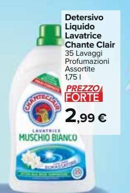 Carrefour Market Detersivo liquido lavatrice chante clair offerta