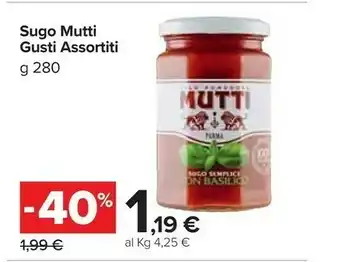 Carrefour Market Mutti Sugo offerta