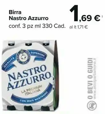 Carrefour Market Nastro Azzurro Nastro Azzuro Birra offerta