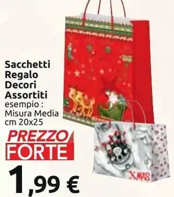 Carrefour Market Sacchetti regalo decori assortiti offerta