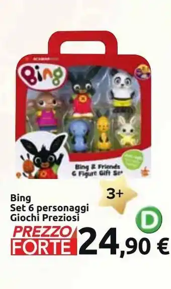 Bing set 6 personaggi giochi preziosi