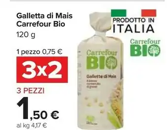 Carrefour Market Bic Carrefour Galletta Di Mais Bio offerta