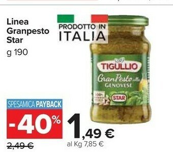 Carrefour Market Star Linea Granpesto offerta