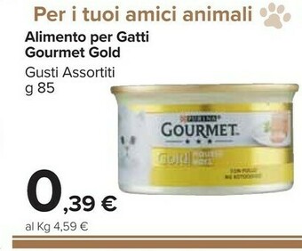 Carrefour Market Purina Alimento Per Gatti Gourmet Gold offerta
