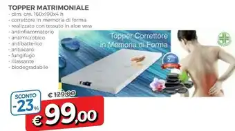 DPiù Vera Materasso matrimoniale offerta