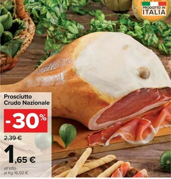 Carrefour Market Prosciutto Crudo Nazionale offerta