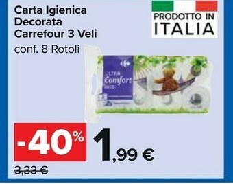 Carrefour Market Carrefour Carta Igienica Decorata offerta