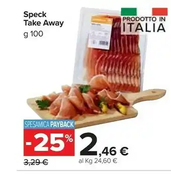 Carrefour Market Take Away Speck offerta