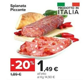 Carrefour Market Spianata Piccante offerta