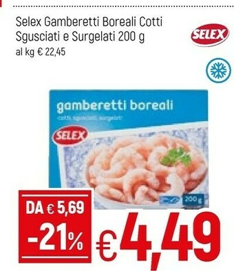 Famila Selex Gamberetti Boreali Cotti Sgusciati E Surgelati offerta