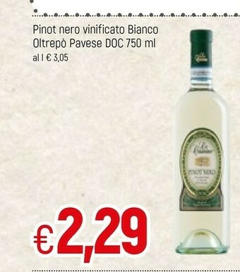 Famila Pinot Nero Vinificato Bianco Oltrepo Pavese DOC offerta