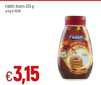 Famila Fabbri Sciroppo D'Acero 220 G(ml) offerta