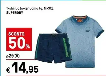 Iper La Grande Superdry T-shirt O Boxer Uomo offerta