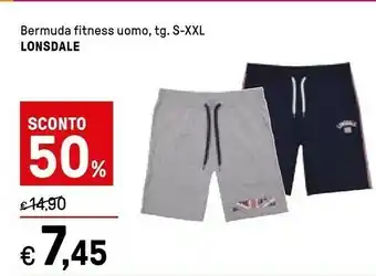 Lonsdale Bermuda Fitness Uomo