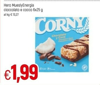 Famila Hero Muesly Cioccolato E Cocco 150 G(ml) offerta