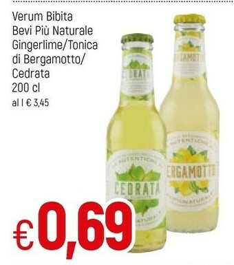 Famila Bevi più naturale Bergamotto 200 G(ml) offerta