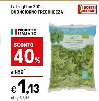 Iper La Grande Buongiorno freschezza Insalata offerta