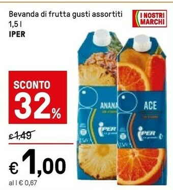 Iper La Grande Ace Succhi di frutta offerta