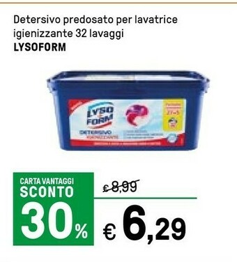 Iper La Grande Lysoform Detersivo lavatrice offerta