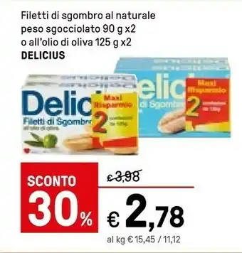 Iper La Grande Delicius Filetti di sgombro offerta