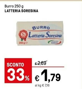 Iper La Grande Latteria Soresina Burro offerta