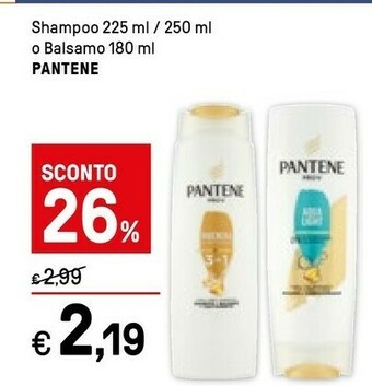Iper La Grande Pantene Shampoo offerta