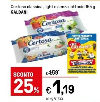 Iper La Grande Galbani Certosa offerta