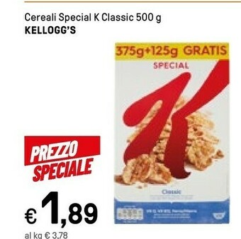 Iper La Grande Kelloggs Cereali offerta