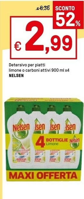 Iper La Grande Nelsen Detersivo piatti offerta