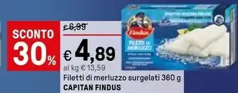 Iper La Grande Findus Filetti di merluzzo offerta