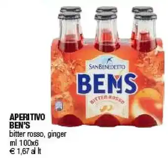 Iperal Ben's Aperitivo Bitter Rosso offerta