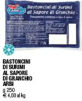 Arbi Bastoncini Di Surimi Al Sapore Di Granchio 250 G(ml)