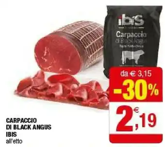 Iperal Ibis Carpaccio Di Black Angus offerta