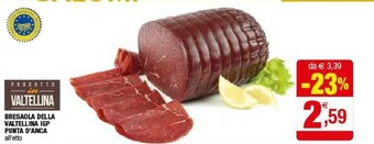 Iperal Bresaola Della Valtellina Igp Punta D'Anca offerta