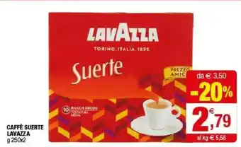 Iperal Lavazza Caffe Suerte offerta