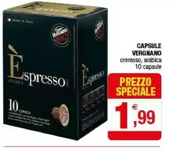 Iperal Caffe Vergnano Capsule Cremoso offerta