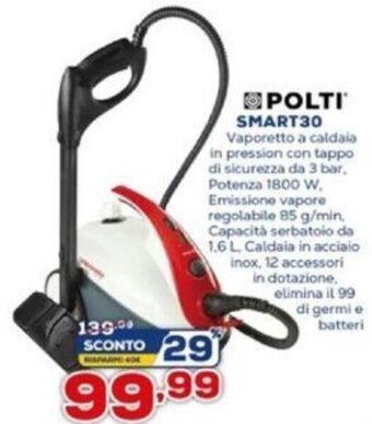 Euronics Polti Smart30 offerta
