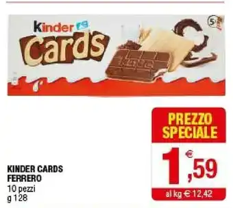 Iperal Ferrero Kinder Cards offerta