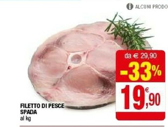 Iperal Filetto Di Pesce Spada offerta