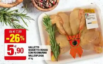 Iperal Vallespluga Scudetto Rosso Con Rosmarino offerta