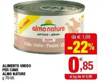 Iperal Almo Nature Alimento Umido Per Cane offerta