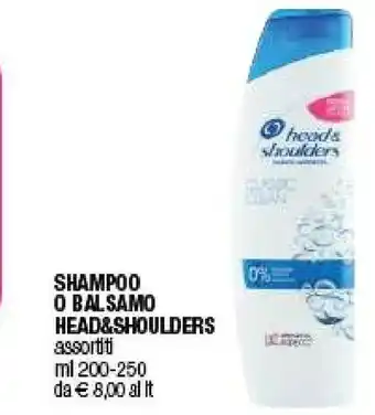 Iperal Head & Shoulders Shampoo O Balsamo offerta