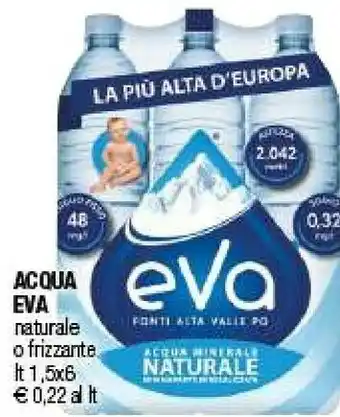 Iperal Eva Acqua Naturale O Frizzante offerta