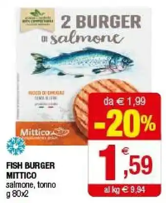 Iperal Mittico Fish Burger offerta