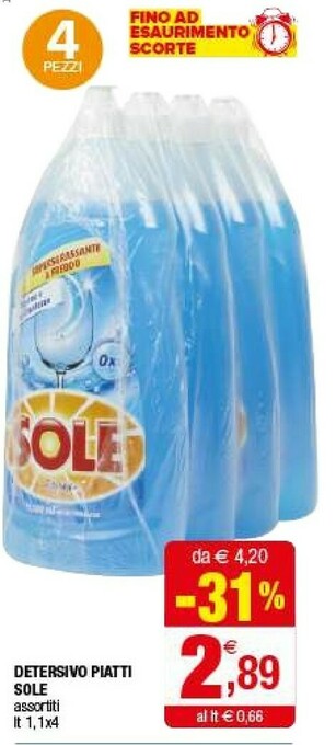 Sole Detersivo Piatti