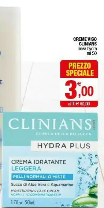 Iperal Clinians Creme Viso offerta